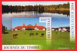 2014  Block  Tag der Briefmarke  1Fr.+50Rp. ** Postfrisch **