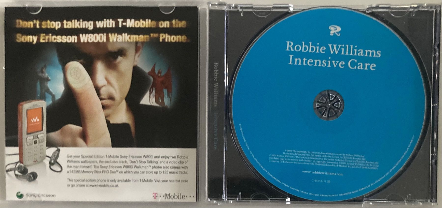CD: ROBBIE WILLIAMS - INTENSIVE CARE – Usato da Poliez-Pittet venduto da Newtown-Records 2