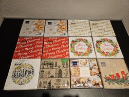 Neu - Servietten - Weihnachten - 12 Packungen - 33cm x 33cm