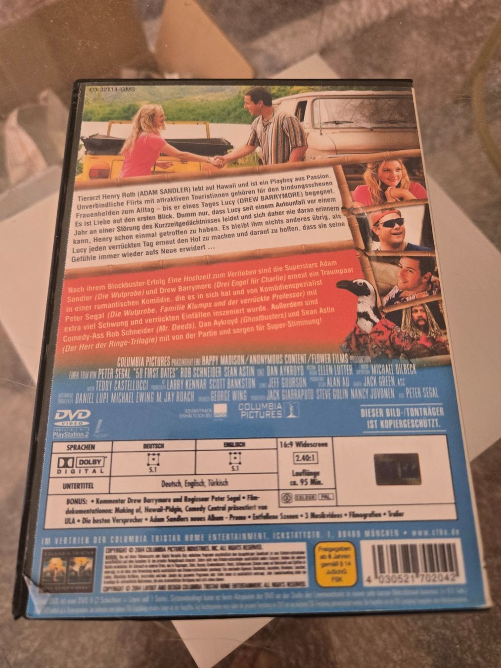Tutti i DVDs: 50 Erste Dates DVD – Usato da Bussigny venduto da Kfdlt 1