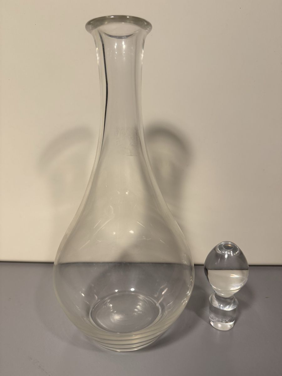 Caraffe: Glas-Karaffe Weinkaraffe Dekanter mit Stopfen - Design – Usato da Zürich venduto da Nobs1 2