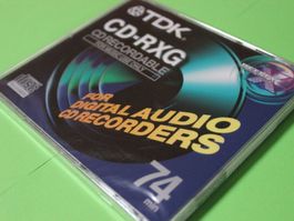 TDK CD-RXG CD-Recordable 74min RAR/OVP! AUDIO-CD-RECORDER