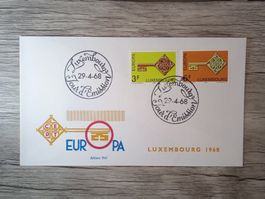 TR47 Enveloppe + Timbre Luxembourg 1968