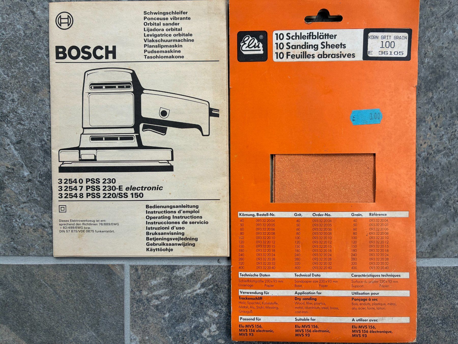 Bosch Smerigliatrici & Lucidatrici: Bosch-PSS 230-E Schwingschleifer mit Absaugzusatz – Usato da Wallisellen venduto da Henkricardo 2