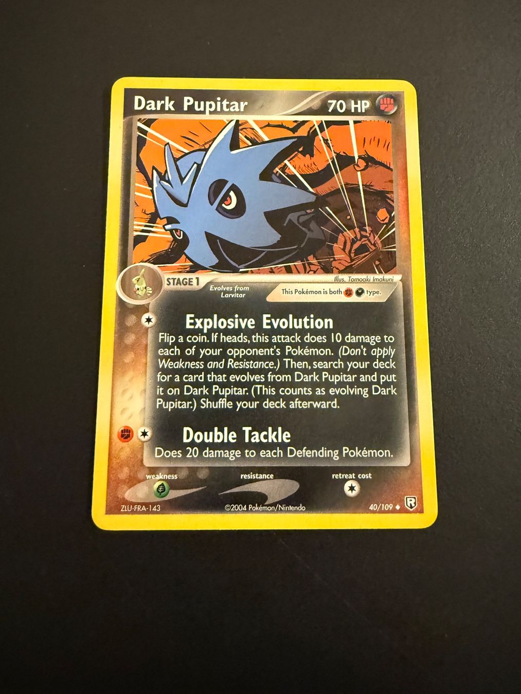 Pokémon Carte collezionabili: Dark Pupitar 40/109 EX Team Rocket Returns – Usato da Zürich venduto da pokemon_cards