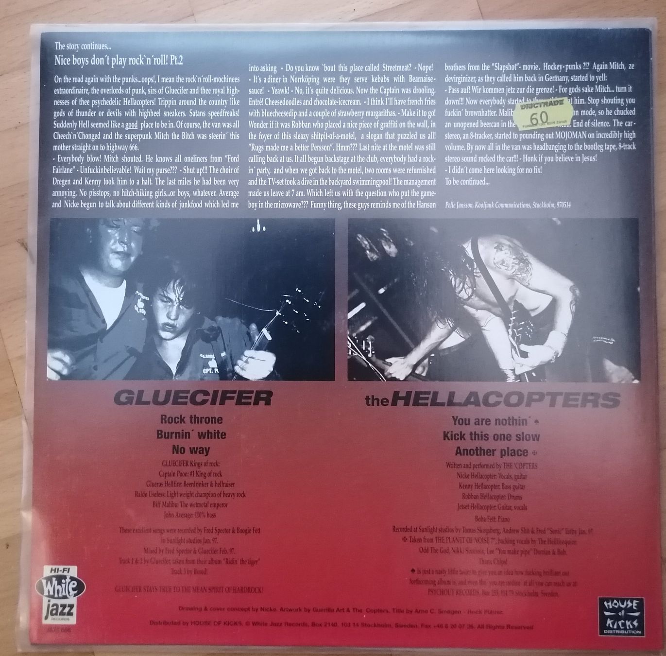 Dischi in vinile: Gluecifer Hellacopters respect the rock 10" – Usato da Zuerich venduto da Culoshaker 1