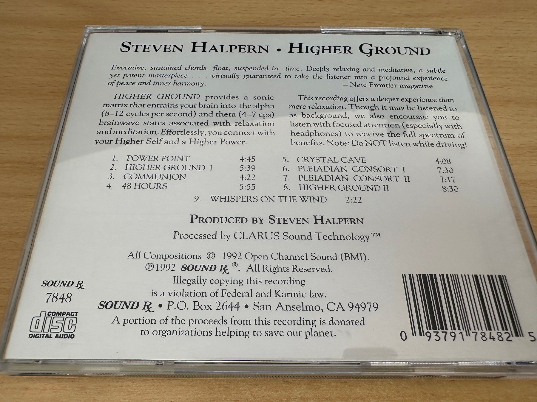CD: Steven Halpern – Higher Ground – Usato da Rikon im Tösstal venduto da Alpenmutz 1