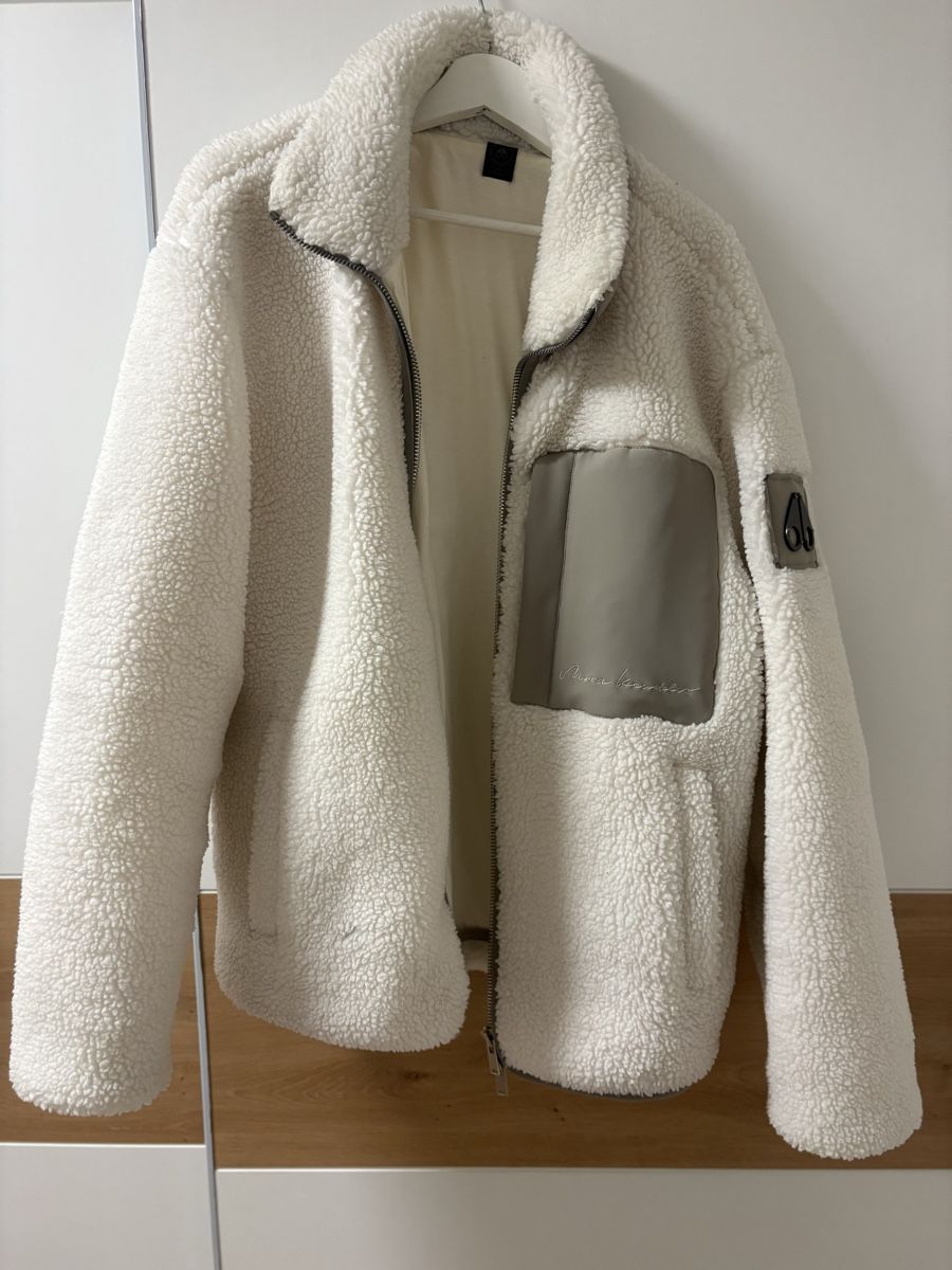 Moose Knuckles Giacche: Moose Knuckles Fleecejacke Weiss Grösse M – Usato da Abtwil SG venduto da Marcolino53