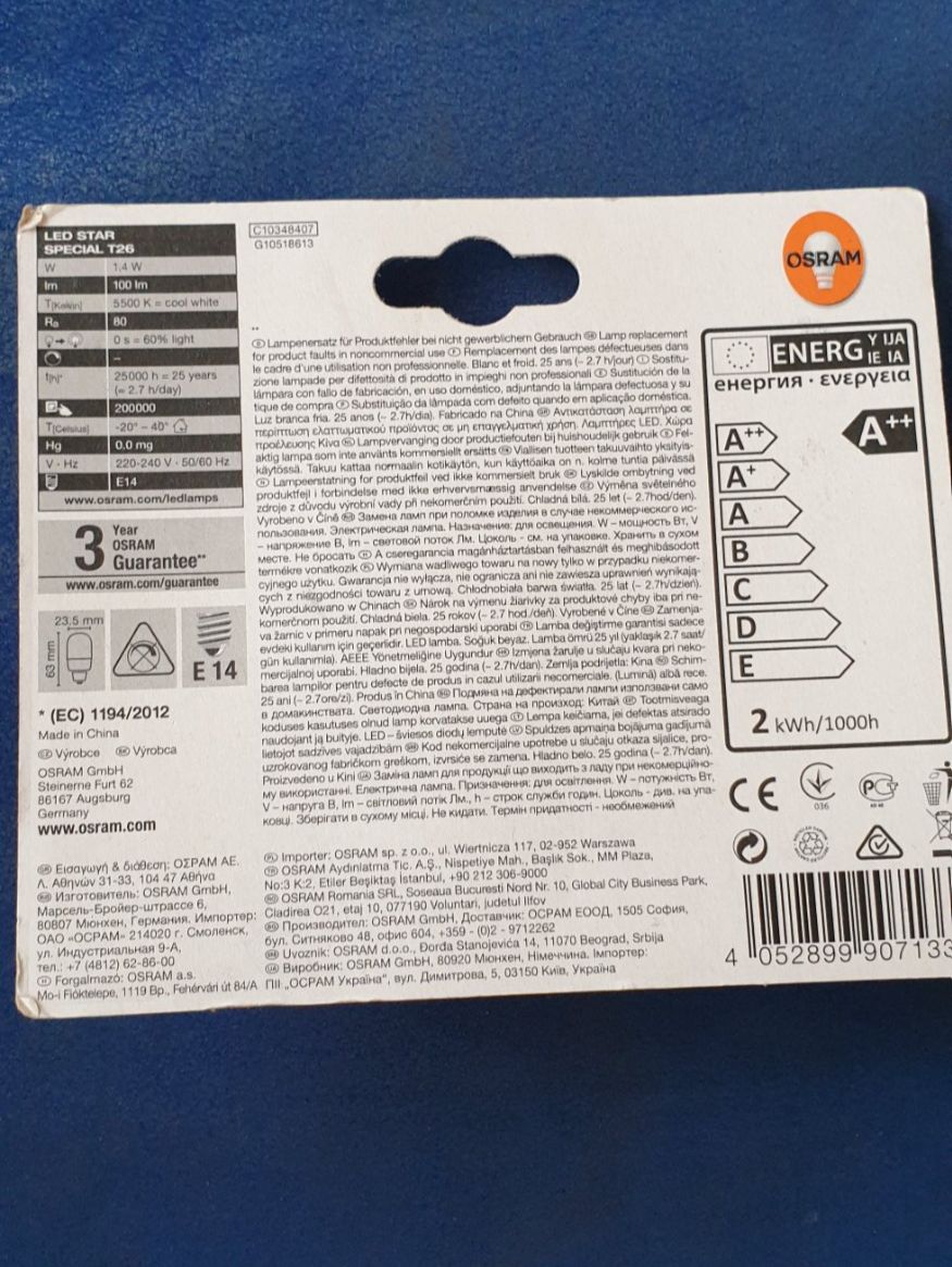 Osram Lampade: E14 LED Leuchtmittel – Nuovo e nell'imballaggio originale da Schönenwerd venduto da Schleuni01 1