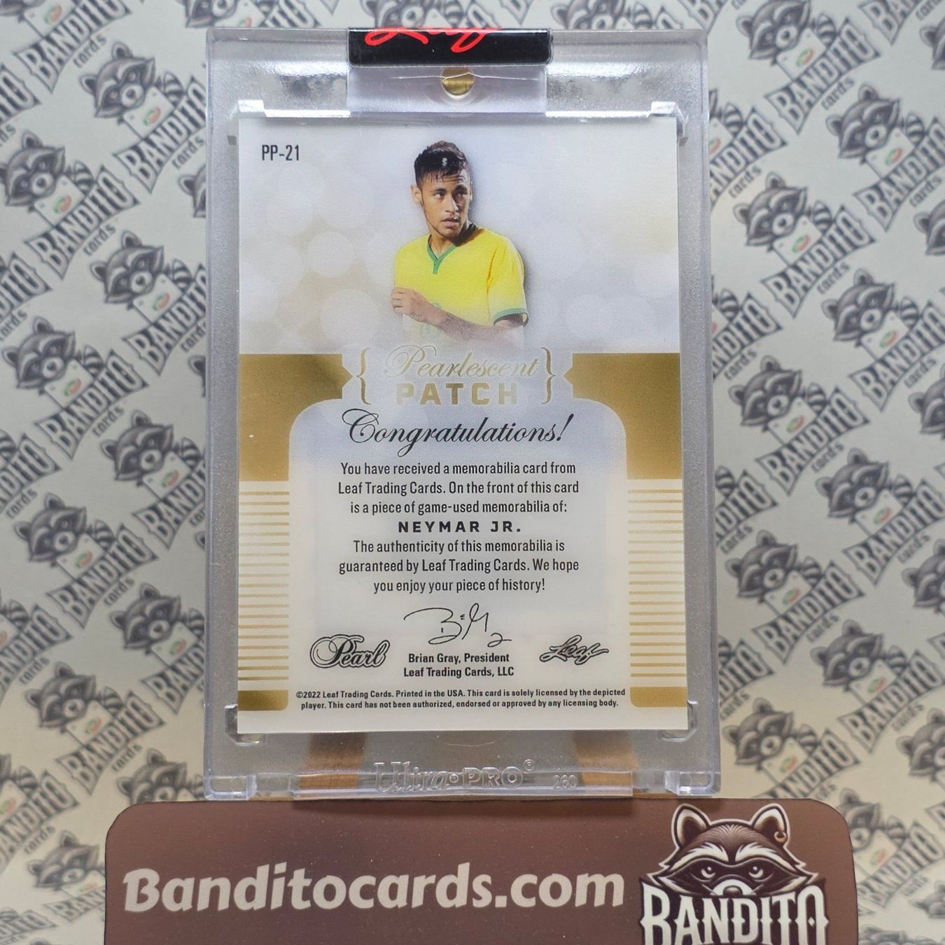 Topps Sammelbilder & Trading cards: 2022 Leaf Neymar Jr. Pearlescent Patch /4 - Santos topps – Gebraucht aus Liebefeld von Banditocards 1