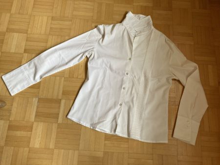 neuwertige oviesse new classic Bluse Gr.40 weiss