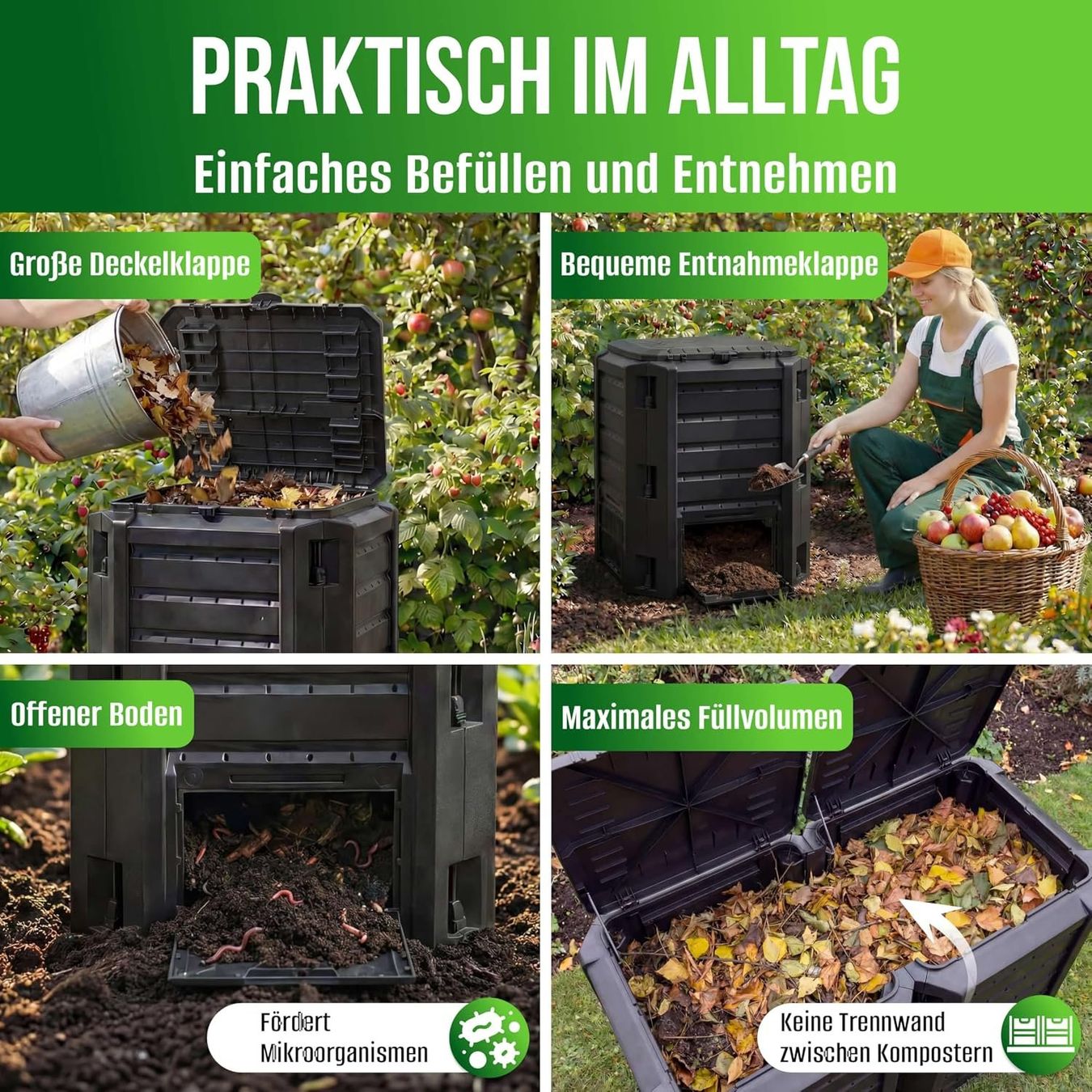 Autres: Komposter 800 L klappbar Gartenkomposter – Neuf avec emballage d'origine à Schaffhausen par lou_w76n 6