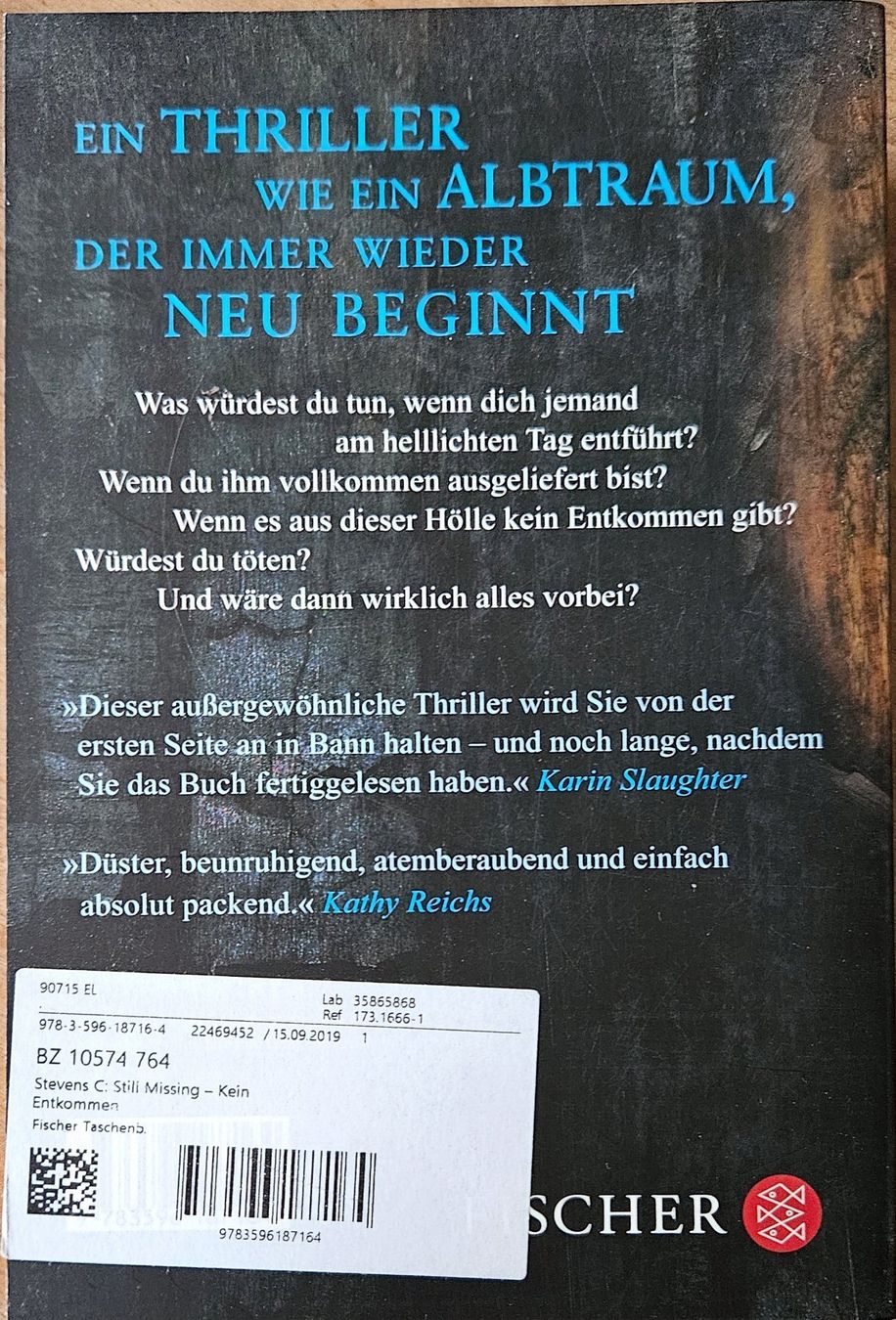 Libri: Chevy Stevens - Still Missing - Kein Entkommen - Band 1 – Usato da Hinwil venduto da brucha01 1