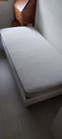 Lit complet, cadre de lit avec pieds, sommier, matelas