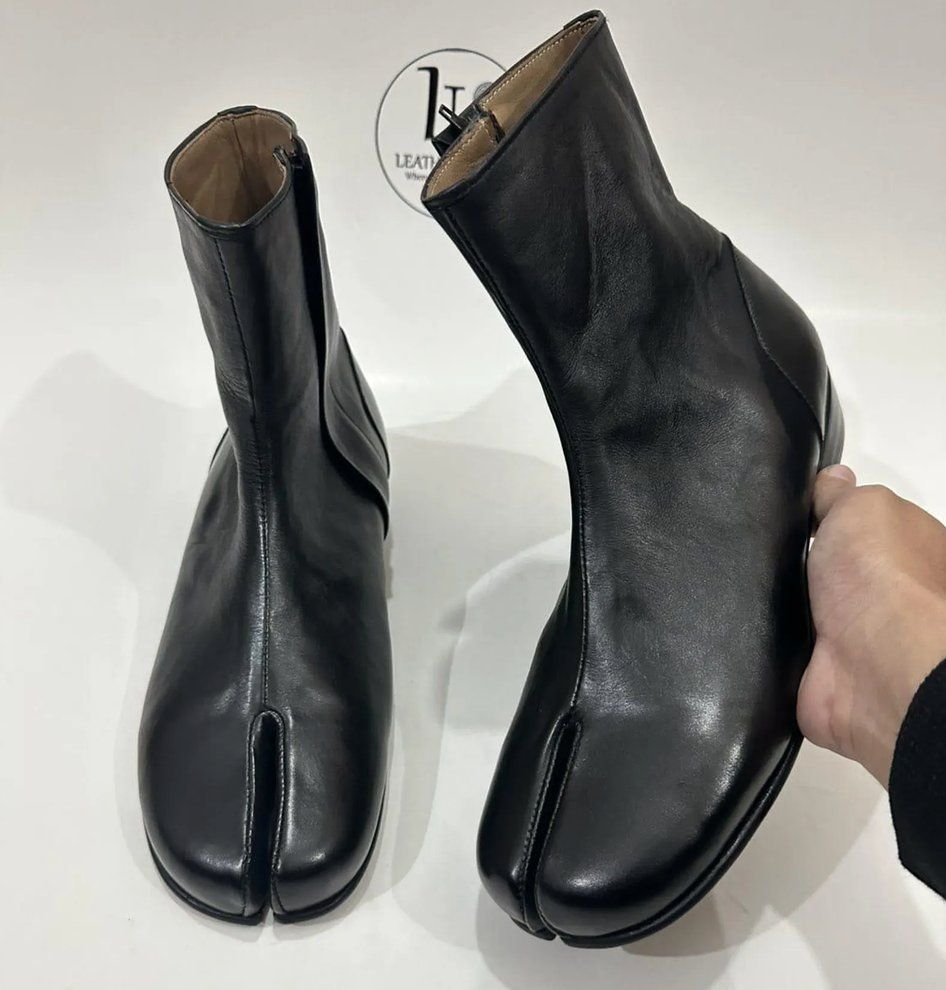 Herrenschuhe: Tabi Lederstiefeletten schwarz gebraucht – Gebraucht aus Zürich von jcytam 4