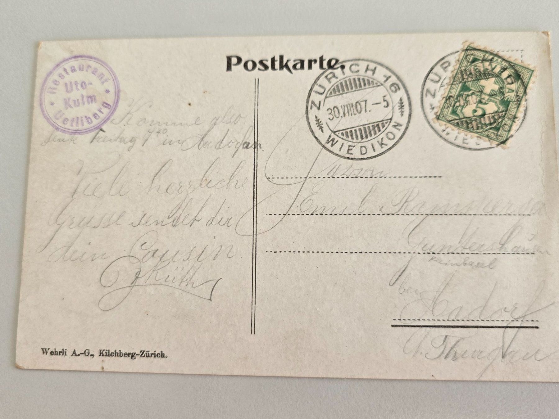 Cartoline postali: Historische Postkarte – Usato da Wil SG venduto da schnups13 1
