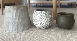 3 Blumentöpfe