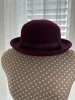 Eleganter Hut aus Wolle bordeauxrot, eleganter Look