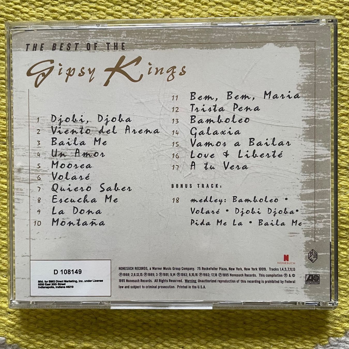 CDs: GIPSY KINGS-THE BEST – Gebraucht aus Rorschacherberg von CD-Roli 1