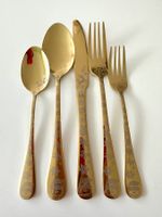 Tief discount 20pcs(4sets) Gold stainless steel Bestecke Set