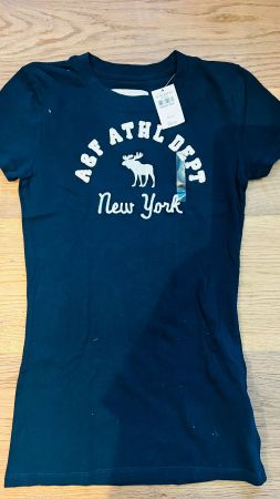 Abercrombie & Fitch Damen T-Shirt Gr. S Navy Blau Neu