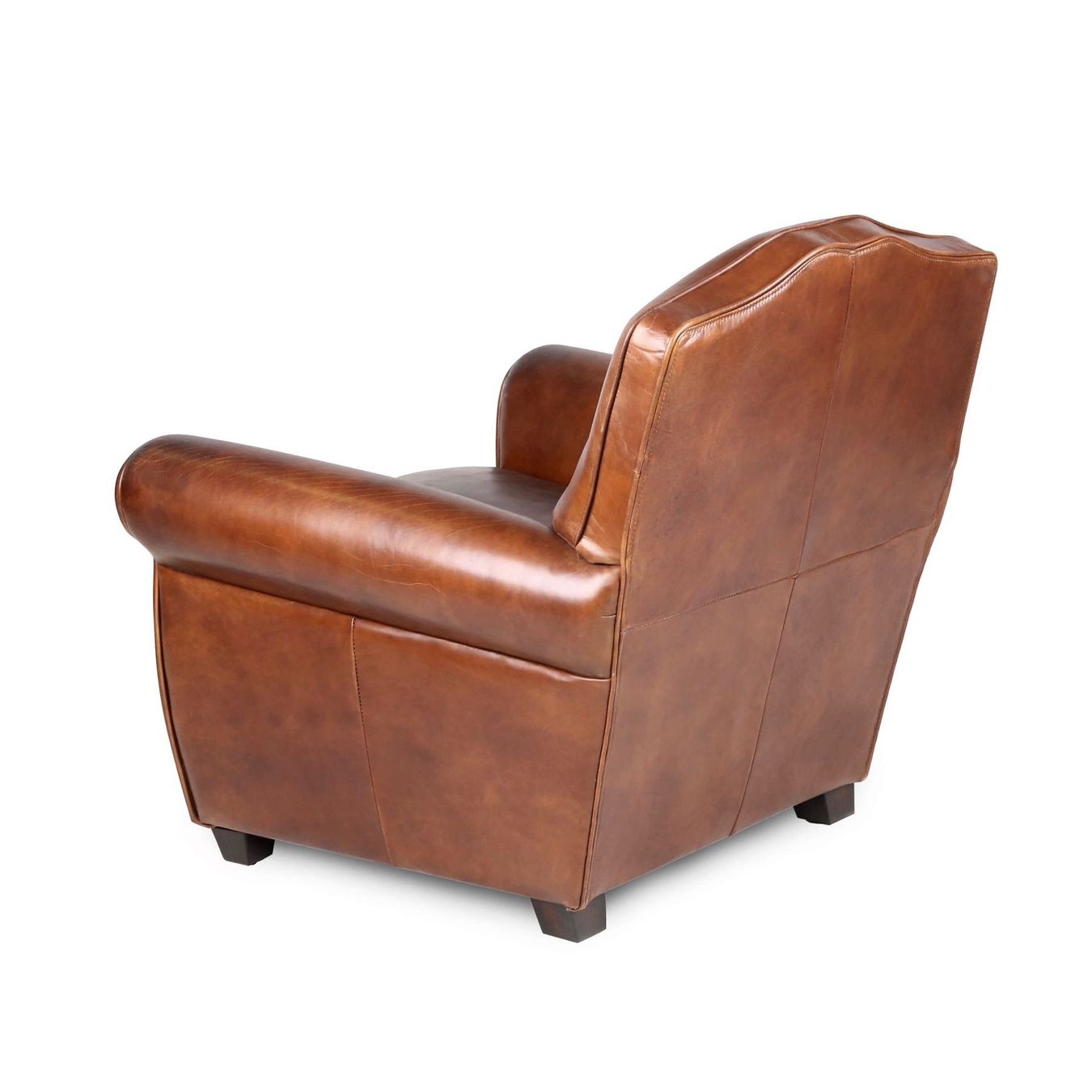 Sessel: Klubsessel braun Patina Leder "Palermo" – Neu und originalverpackt aus Cressier FR von Cazadeco 3