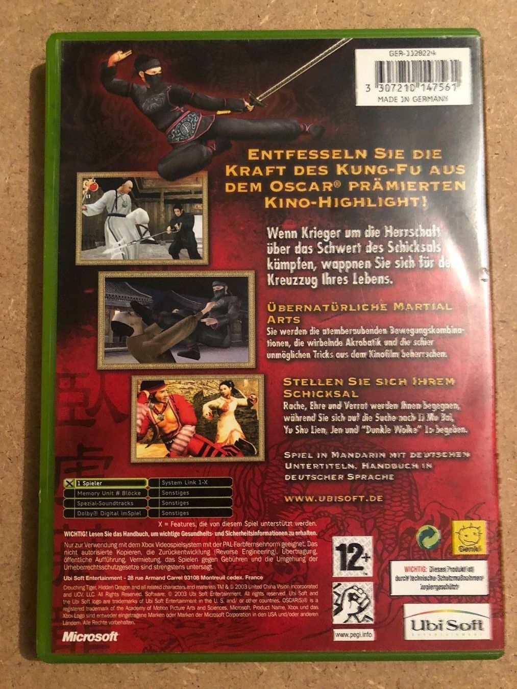 Spiele: Tiger & Dragon für Xbox – Gebraucht aus Kestenholz von Mad18 1