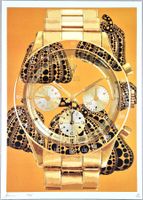 Death NYC Ltd Pop Art Druck " Kusama Pumpkin Rolex Daytona