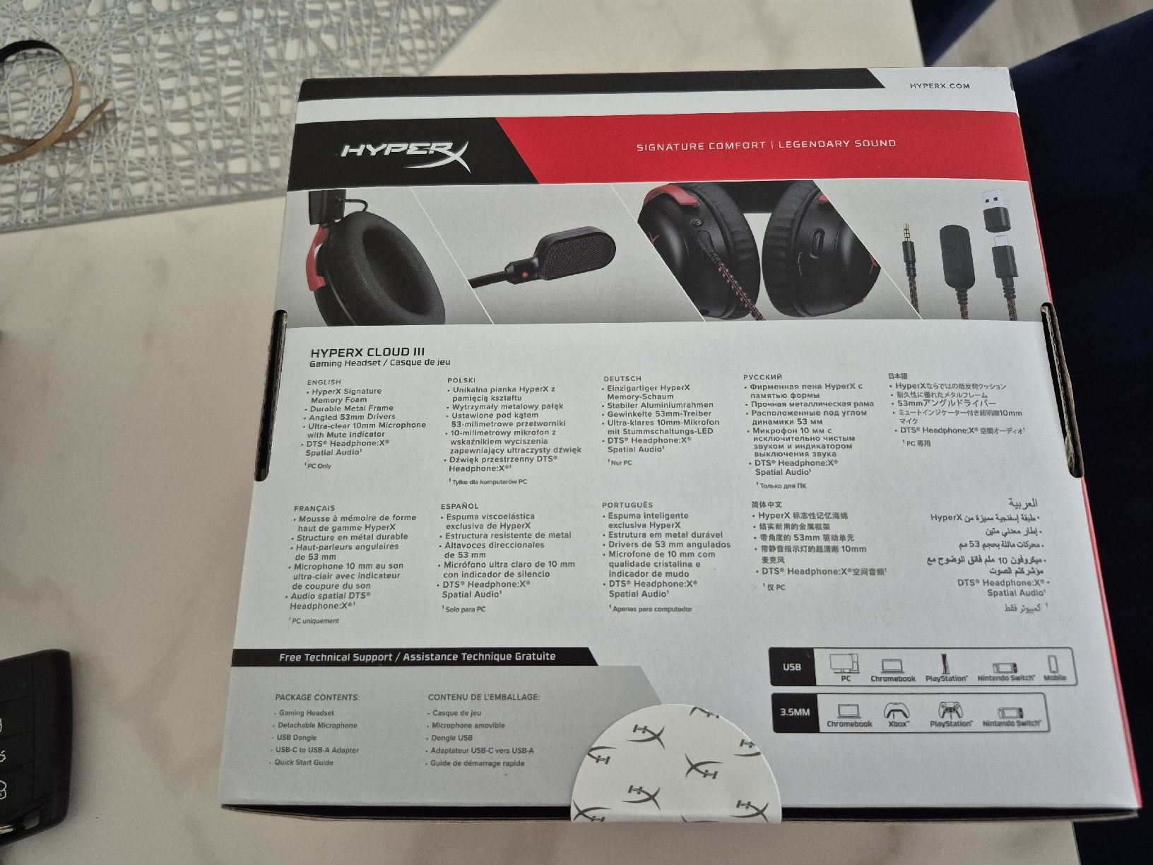 Casques audio: HyperX Cloud III Headset neu und originalverpackt – Neuf avec emballage d'origine à Winterthur par Lumi11 2