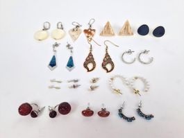 Modeschmuckset aus 14 Paar Ohrringen