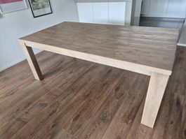 Esstisch ausziehbar teilmassiv Holz 190/250