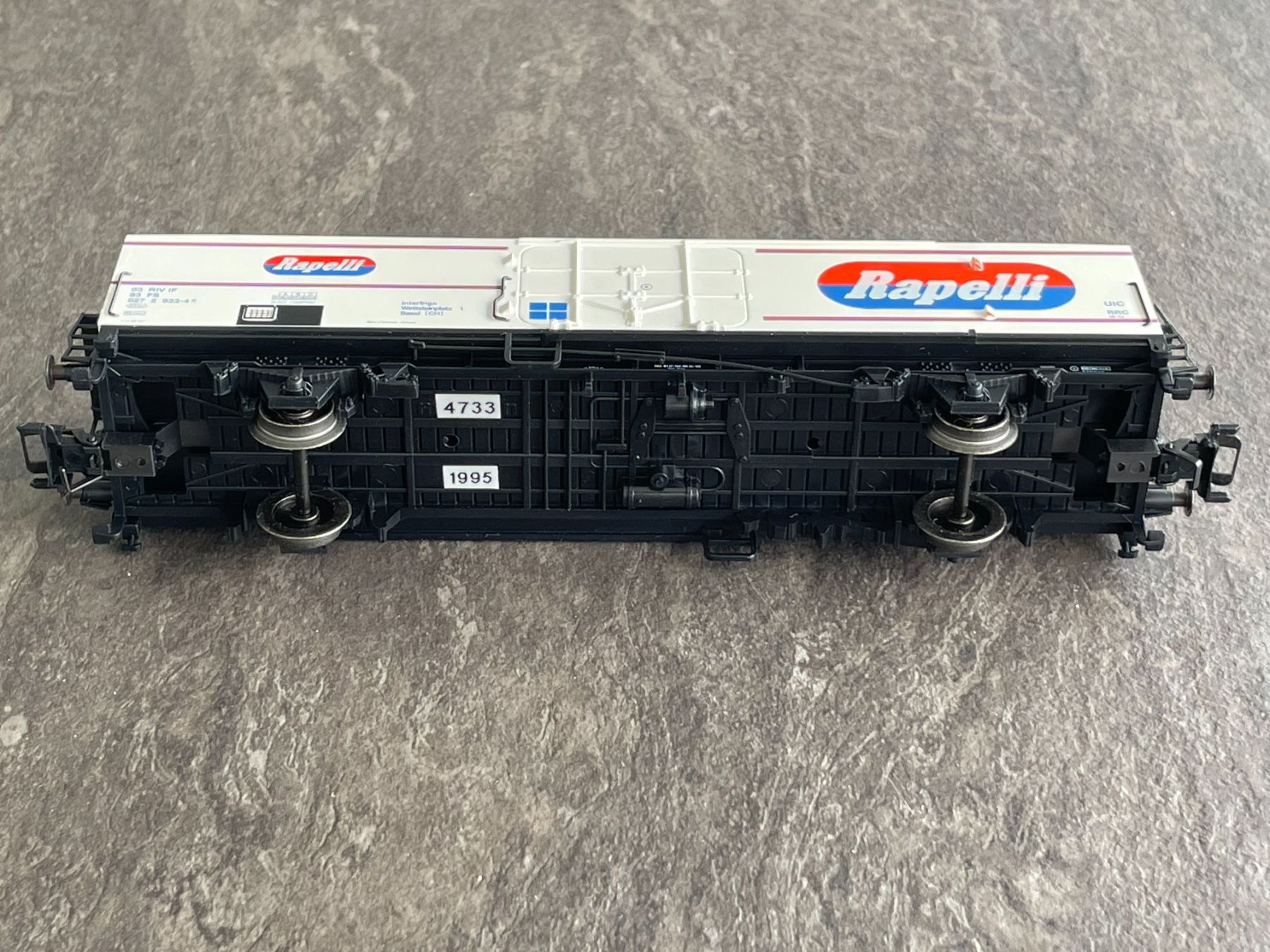 Märklin Modelleisenbahnen: MÄRKLIN 4733 Gedeckter Güterwagen SBB "Rapelli" H0 – Gebraucht aus Zuzwil SG von Zibu-3 2