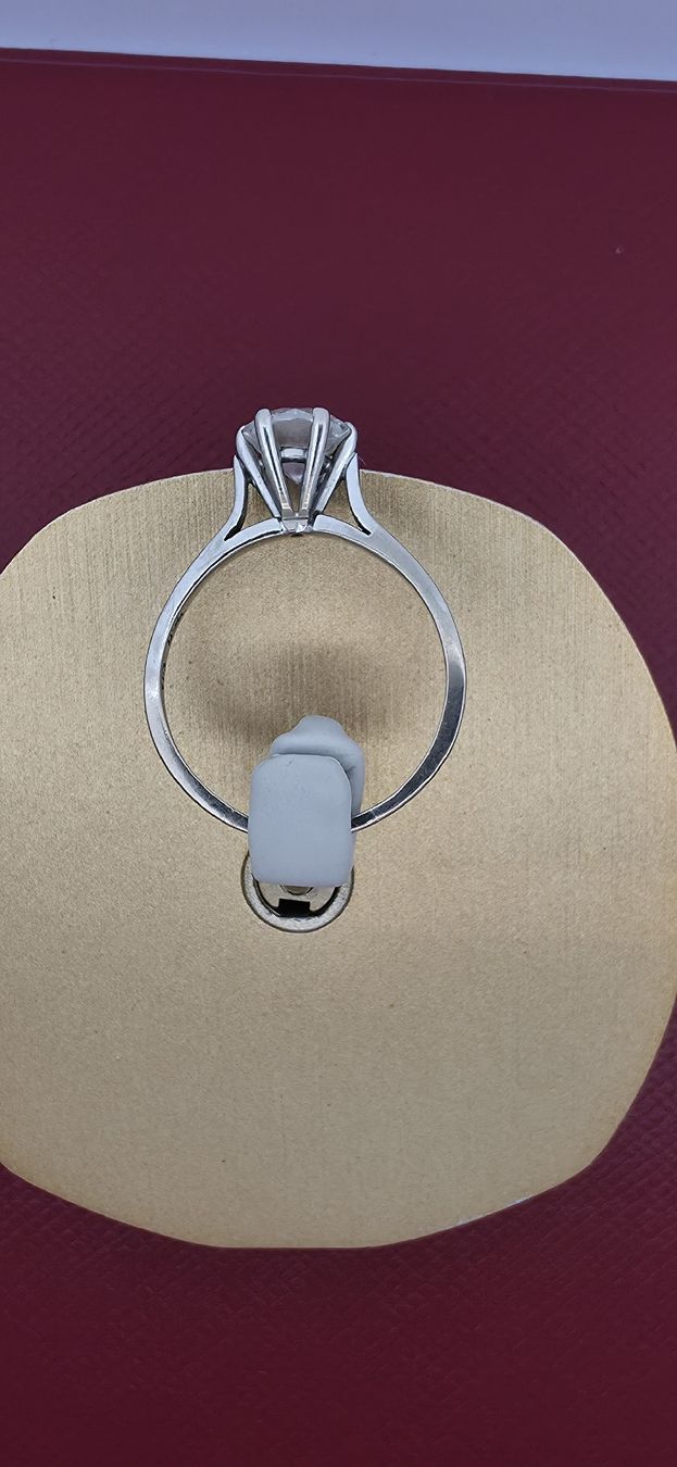 Anelli: 18 Karat WG Solitärring mit Diamant – Usato da Zürich venduto da Juwelier_Stauffacher 4