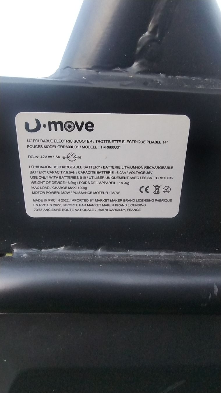 Scooters: E-Bike U-Move faltbar – D'occasion à Kyburg par Striped_bull 1