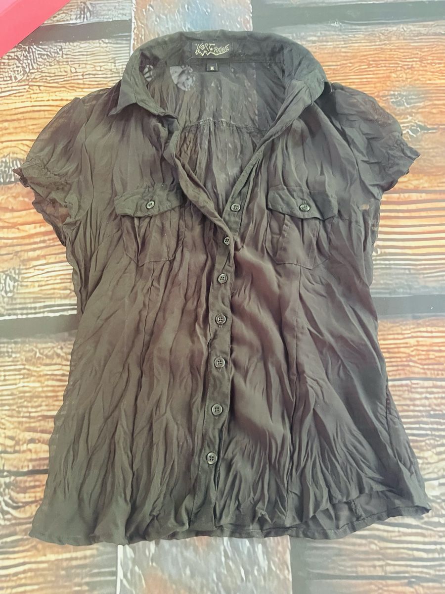 Camicette: Sexy Camicia S/M-trasparente con bottoni e tasche. – Nuovo (secondo la descrizione) da Gordevio venduto da LanaZimm 1