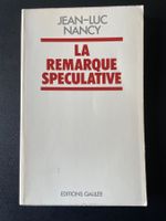 La remarque speculative (un bon mot de hegel)