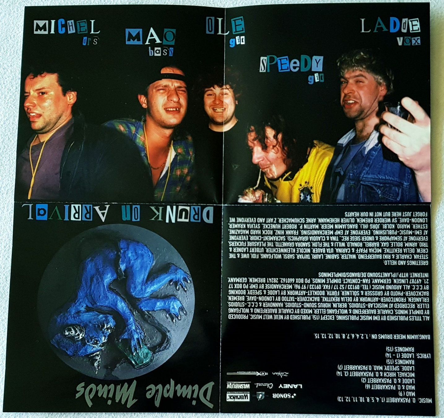CDs: Dimple Minds – Drunk On Arrival - CD - 1997 - First Press – Gebraucht aus Uster von Zardodel 4