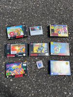 8 Super Nintendo Spiele plus Tetris Gameboy