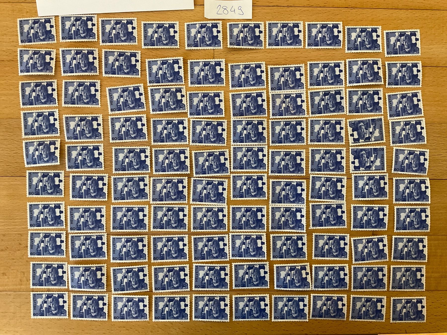 Tutti i francobolli: 60Fr Ämter Frankaturware ungestempelt postfrisch Sammlung – Nuovo (secondo la descrizione) da Wil SG venduto da Chefsugus