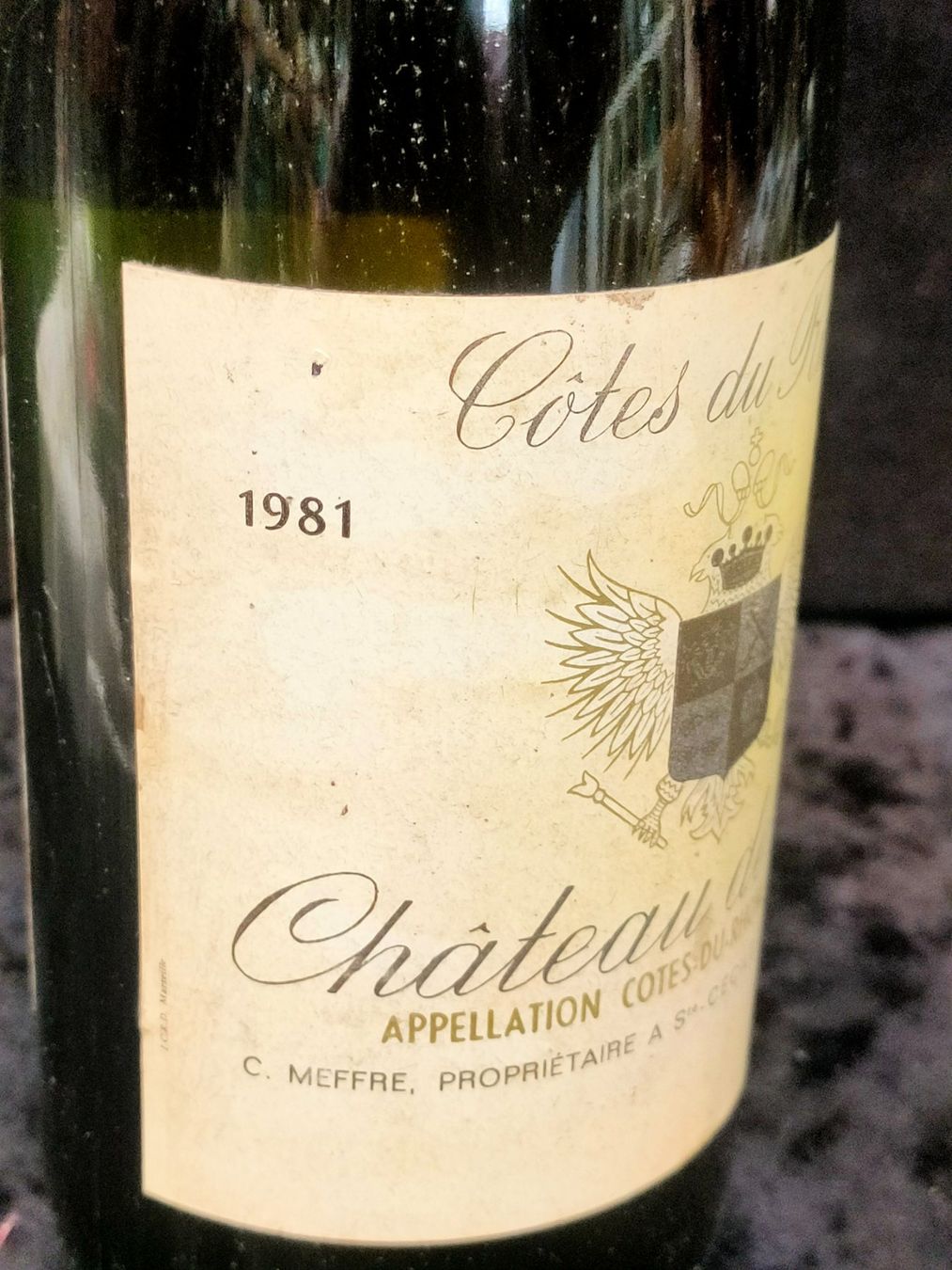 Vino: CÔTES DE RHÔNE CHÂTEAU DE RUTH 1981 – Nuovo (secondo la descrizione) da Genève venduto da Leboucheoreilles 3