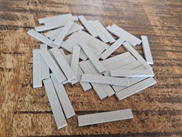lego 6636 lot de 40 pièces Light Bluish Gray Tile 1 x 6