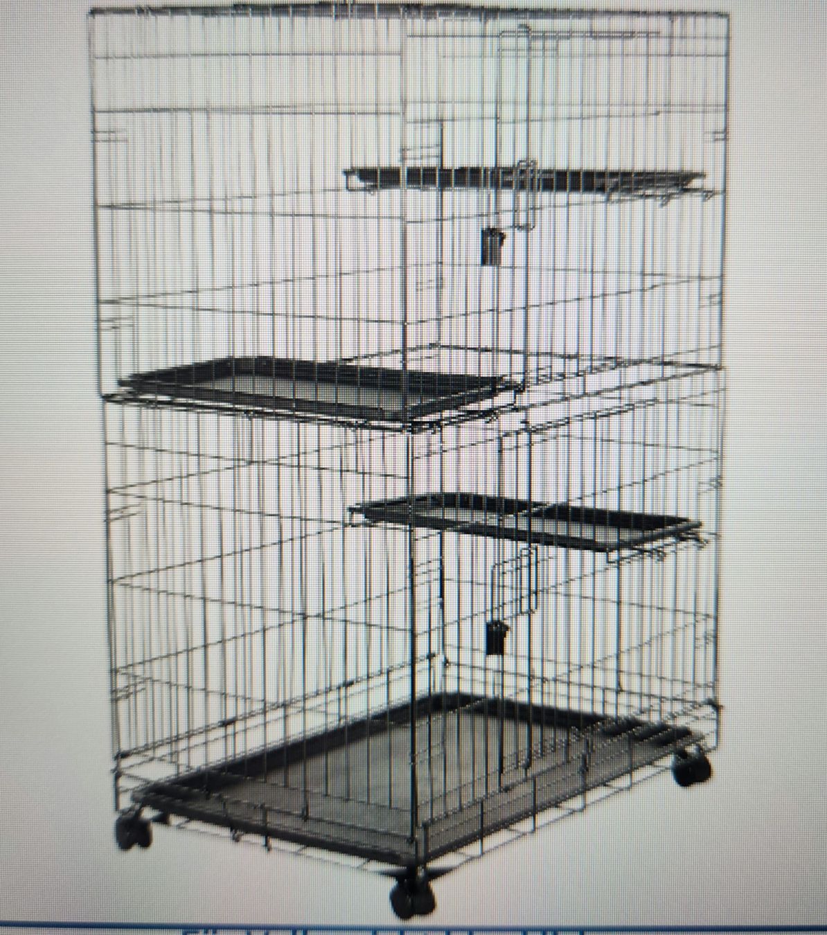 Cages, transport & sécurité: Tierkafig mit 3 Plattformen und Rollen  – D'occasion à Matzendorf par Kramer7