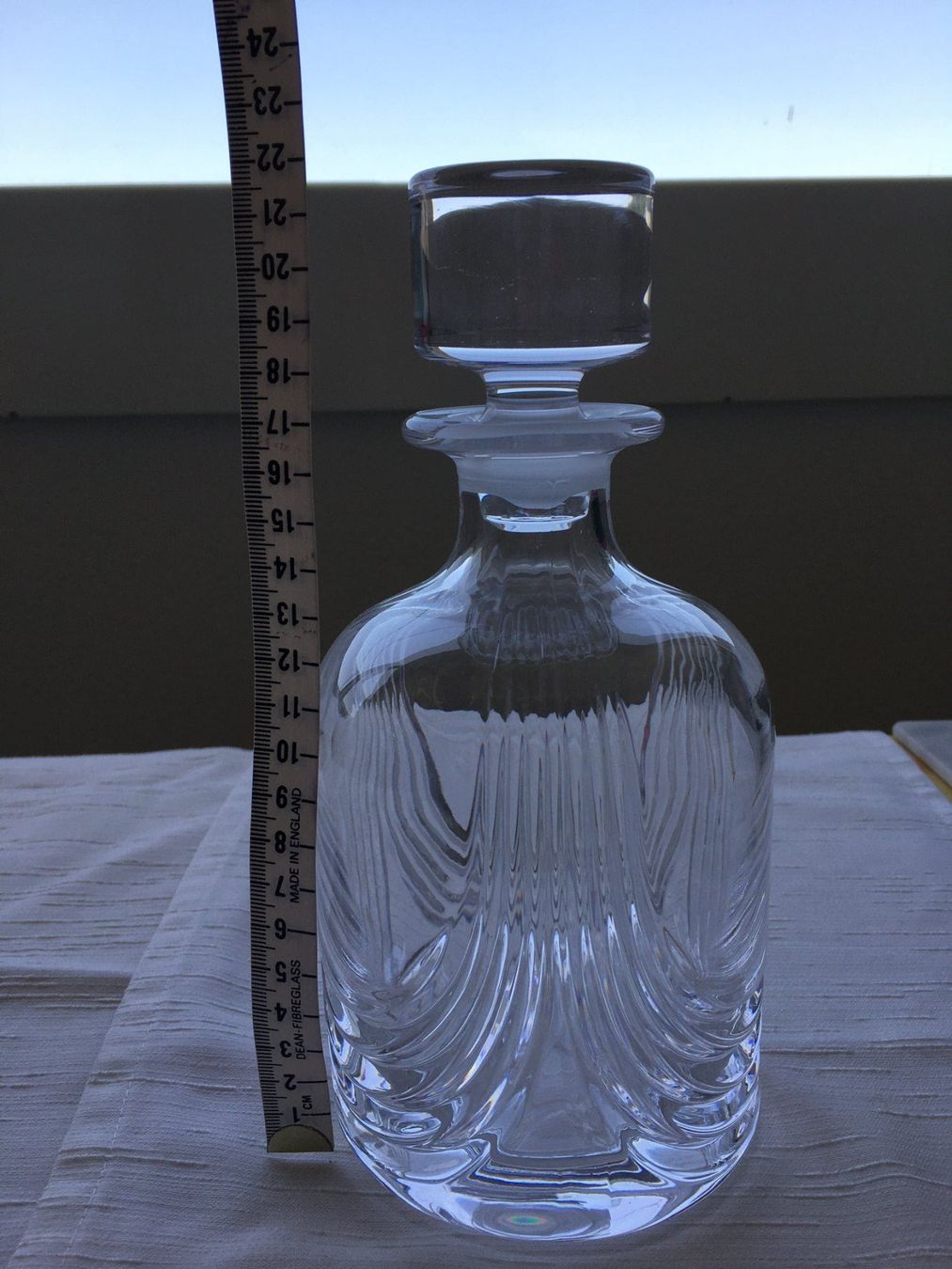 Caraffe: Kristall-Karaffe mit Brandy-Schild, , NEU – Nuovo e nell'imballaggio originale da Heerbrugg venduto da dwfg 7