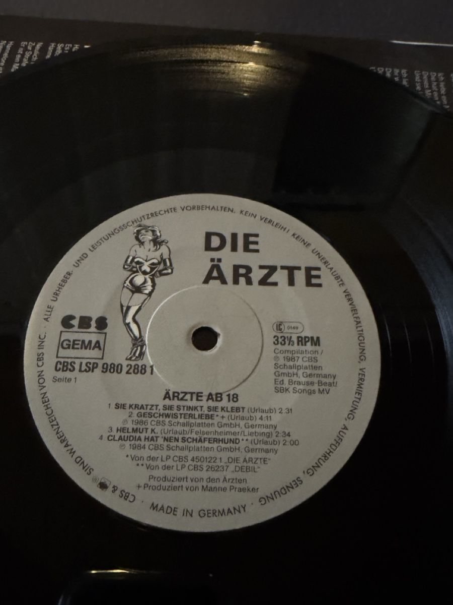 Schallplatten: Die Ärzte Ab 18 + Live Vinyl Bundle VG+ CBS LP – Gebraucht aus Muttenz von Petar777 5