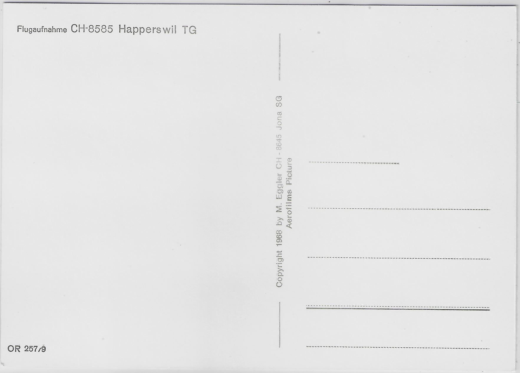 Cartoline postali: Flugaufnahme Happerswil TG – Antico da Ettingen venduto da Kartenplanet 1