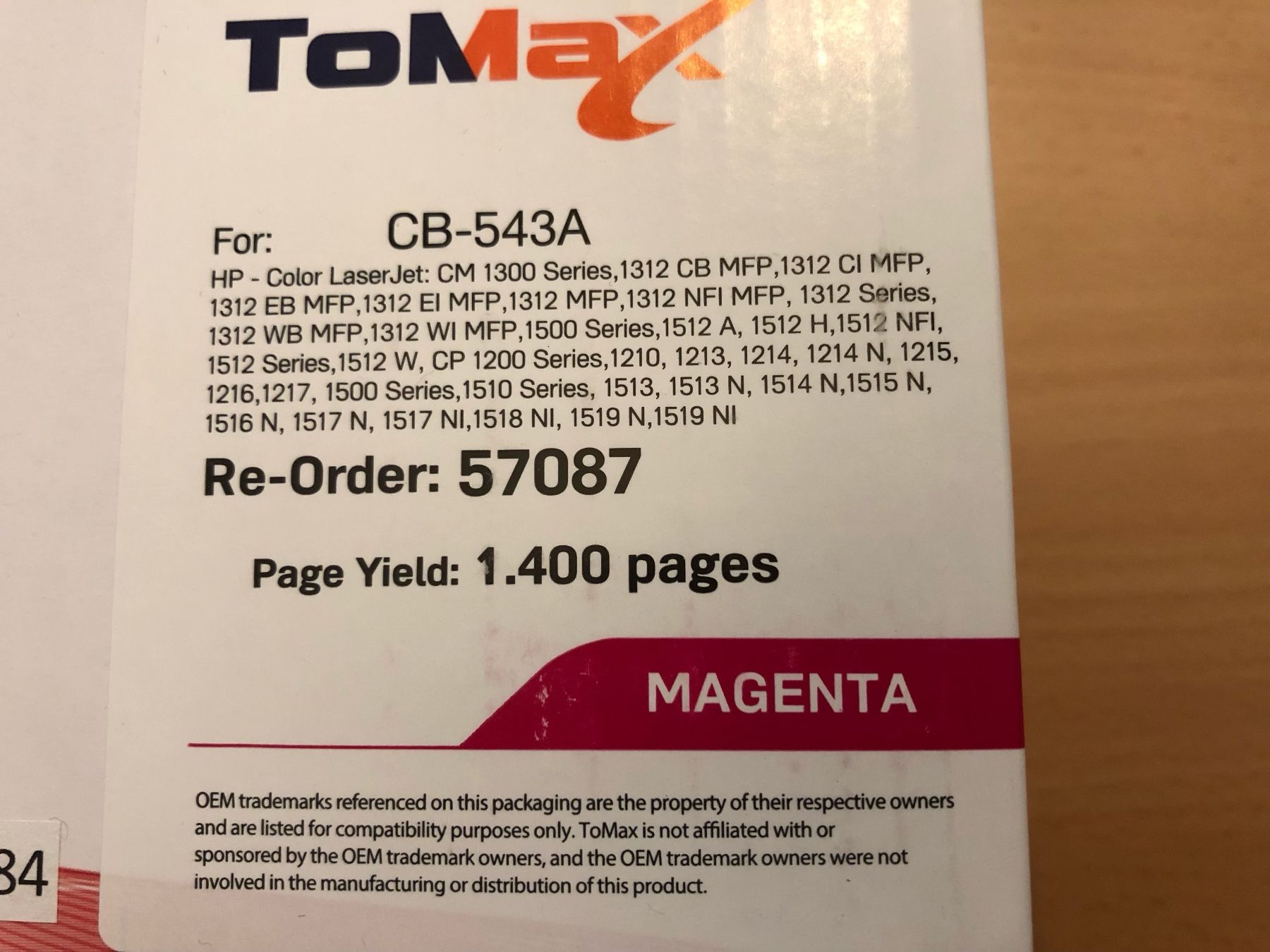 Hewlett Packard Cartucce per stampanti & toner: Toner für HP Farblaser – Nuovo e nell'imballaggio originale da Dürnten venduto da Fidi79 2