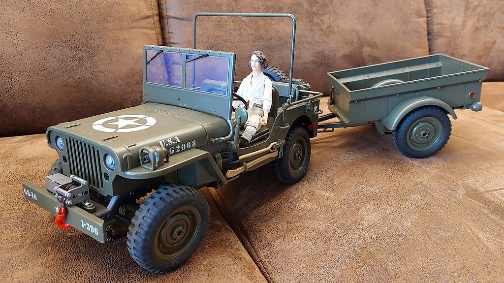 RC Modellbau: RC Crawler Willis US Army 4x4 1:10 – Gebraucht aus Seedorf BE von Frinlin