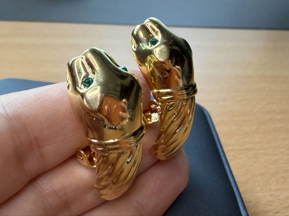 Orecchini pendenti & Orecchini a lobo: Vintage Ohrringe Clips Luxus Modeschmuck   – Usato da Lamone venduto da LaCantinaMagica 2