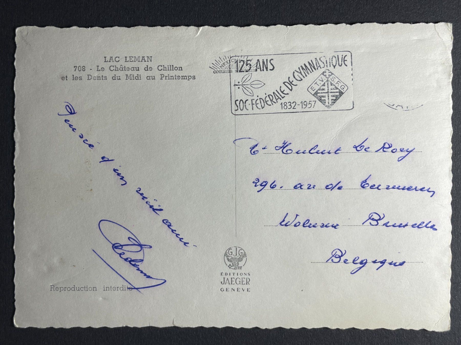 Cartoline postali: Lac Leman - Le Château de Chillon – Usato da Steg VS venduto da _vinci_ 1
