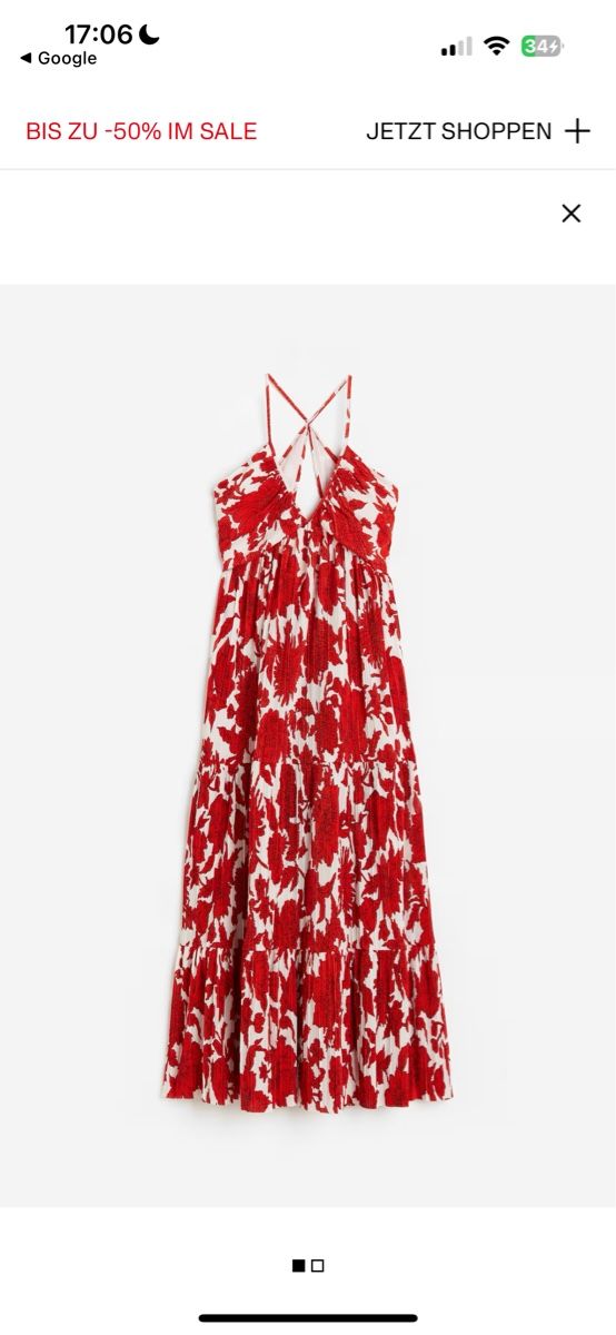 H&M Vestiti: Sommerliches Maxikleid mit Blumenmuster, Grösse 40 – Usato da Schwarzhäusern venduto da alenaner 1